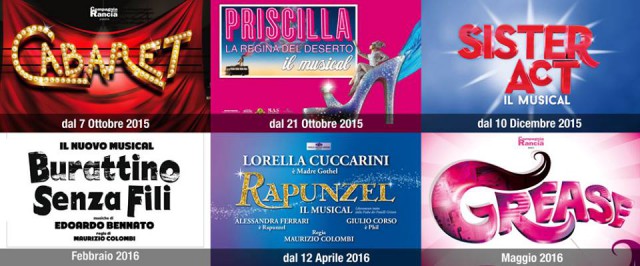 cartellone spettacoli stagione 2015 2016 Teatro Brancaccio