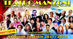 Teatro Manzoni Roma Cartellone spettacoli stagione teatrale 2017 2018