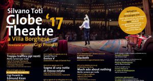 stagione 2017 Globe Theatre Villa Borghese Roma spettacoli in Cartellone