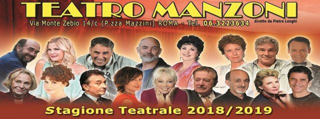Teatro Manzoni Roma Cartellone spettacoli stagione teatrale 2018 2019