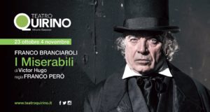 I Miserabili Franco Branciaroli Teatro Quirino Roma 23 ottobre 4 novembre 2018