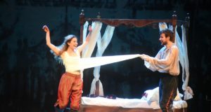 Lucia Lavia Marco De Gaudio Shakesperare in Love Teatro Brancaccio Roma 24 ottobre 11 novembre 2018