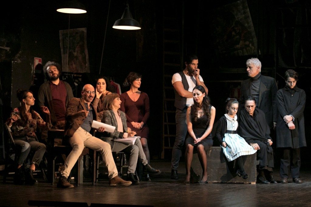 Michele Placido compagnia Sei personaggi in cerca d'autore teatro Quirino Roma 20 novembre 2 dicembre 2018