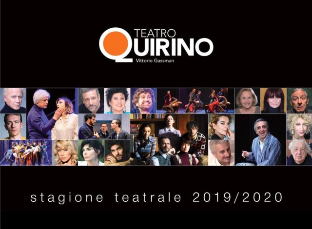 Presentazione cartellone Quirino spettacoli stagione 2019 2020 teatro Roma