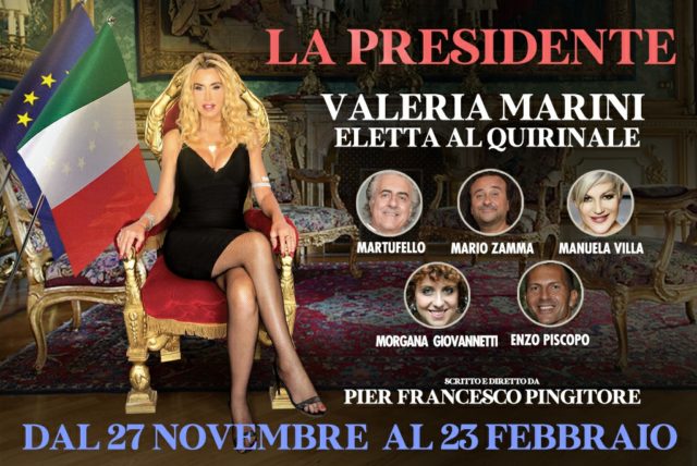 La Presidente Valeria Marini eletta al Quirinale Salone Margherita Roma dal 27 novembre 2019 al 23 febbraio 2020