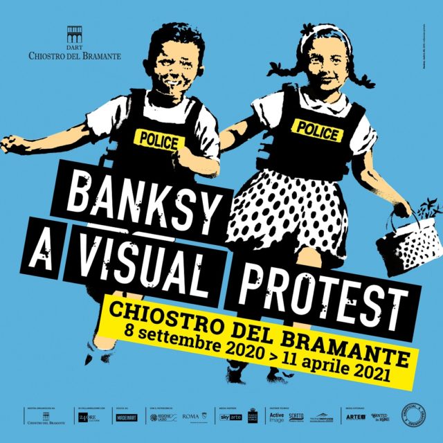 Mostra BANKSY A VISUAL PROTEST Chiostro del Bramante Roma
