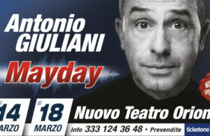 Antonio Giuliani in MAYDAY al Nuovo Teatro Orione Roma dal 14 al 18 marzo 2023