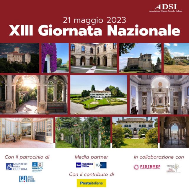 XIII Giornata Nazionale Associazione Dimore Storiche Italiane ASDI 21 maggio 2023