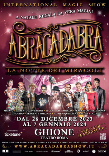 Abracadabra Teatro Ghione Roma Capodanno 2024