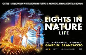 LIGHTS IN NATURE – LIFE Giardini Brancaccio Roma fino al 18 febbraio 2024 Evento Luminoso