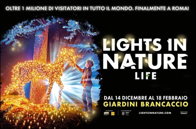 LIGHTS IN NATURE – LIFE Giardini Brancaccio Roma fino al 18 febbraio 2024 Evento Luminoso